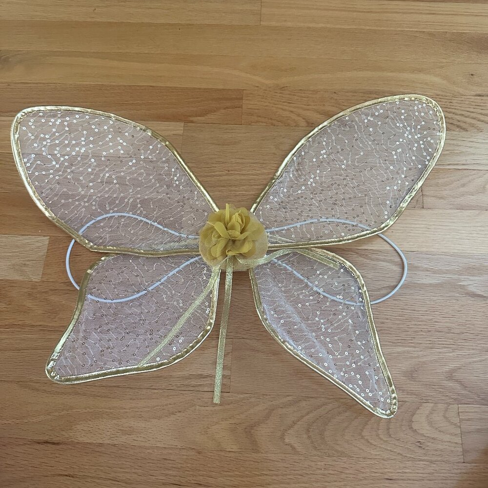 Gold Shimmer Girl's Fairly Wings